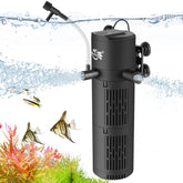 BlueYu 4-in-1 filter in setup for 15-40 gallon tanks; compact internal unit