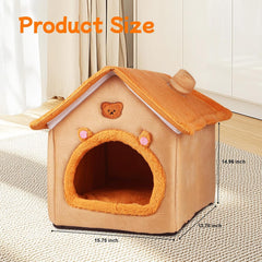 BluGun cat house orange detachable base enables easy cleaning.