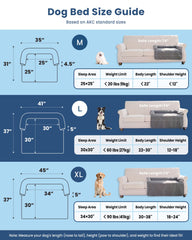 blunique cooling dog bed waterproof couch cover on sofa demonstrates easy cleanup
