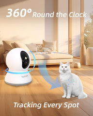 Blurams Pet Camera 2K Color Night Vision shows pets clearly in low light.