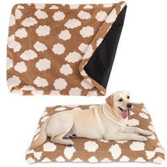 BLVOTKRO faux fur dog bed cover gray soft closeup highlighting cozy nap comfort