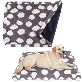 BLVOTKRO faux fur dog bed cover rose velvet gray offers luxe softness for naps.