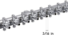 Bnafes inline manifold for aquarium airflow with multiple outlets for customizable oxygen distribution