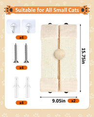 BNOSDM wall-mounted corner scratchers installation kit demonstrates easy secure mounting