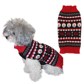 BOBIBI dog sweater Christmas Santa design for festive photos