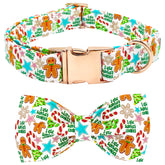 Bobo Rainbow Gingerbread Collar front view for a festive, photo-ready Christmas look.