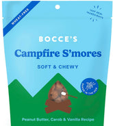 Bocce's Bakery Campfire S’mores dog treats in a bag, soft texture ideal for training rewards.