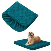 BOCTOPUG dog bed cover waterproof quilted exterior keeps bed dry.