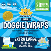 Bodhi Dog extra-large disposable diapers packaging shows size and absorbency for big dogs