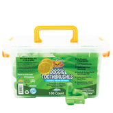 Bodhi Dog finger toothbrush packaging shows a 100-count supply for at-home care.