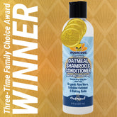 Bodhi Dog Oatmeal Shampoo label ingredients highlights natural plant-based care for sensitive skin.