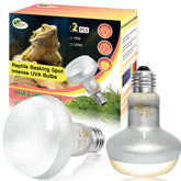 BOEESPAT Intense 75W UVA Daylight Heat Lamp Bulb creates a warm basking spot for natural reptile behaviors.