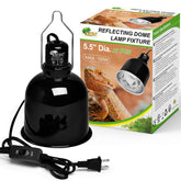 BOEESPAT Reptile Light Fixture 5.5-inch deep dome delivering focused UVB/UVA for basking