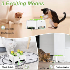 Bolpetizo automatic cat toy in action with mouse-launch feature.