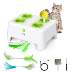 Bolpetizo interactive cat toy front view for engaging solo play sessions.