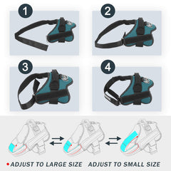 Bolux reflective straps harness at night enhances visibility for safety