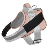 Bolux dog harness with no-pull reflective design supports calm walks in low light.