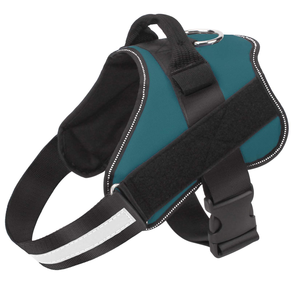 Bolux no-pull turquoise harness front view for comfortable walks