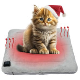 BomCot pet heating pad 18x18 cover keeping dogs and cats warm indoors