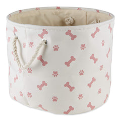 Bone Dry Paw and Bone Print Rose bin front view for organized space