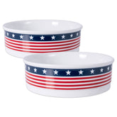 Bone Dry Stars and Stripes pet bowl with patriotic design for festive meals