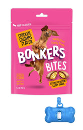 Bonkers Bites packaging featuring Chicken Chomps for tasty rewards