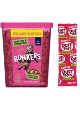 Bonkers Cat Treats dual-texture shell and gooey center ideal for satisfying crunch.