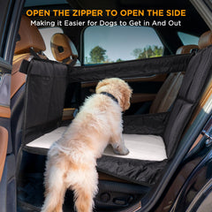 BONTHEE back seat extender non-slip-backing keeps the surface stable in sudden stops.