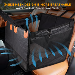 BONTHEE back seat extender side-pockets help organize toys and leashes on the go.