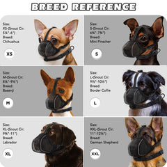BONTHEE dog muzzle worn on a dog supports natural panting and drinking.