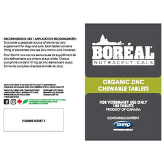 Packaging of Boreal Nutraceuticals Zinpro Organic Zinc bottles supports easy at-home daily dosing