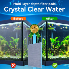 Borlech sponge pad cut-to-fit demonstrates easy sizing for various filter models