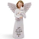 BORLESTA Cat Memorial angel cat white statue — comforting keepsake after pet loss