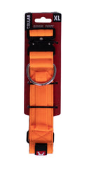 Boss Dog Tactical Collar hunter orange X-Large strap highlights rugged nylon for active dogs