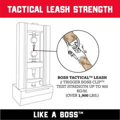 Boss Dog Tactical Leash pink traffic handle for better control in crowded spaces