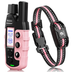 Bousnic dog shock collar front view showing compact design for daily training comfort.