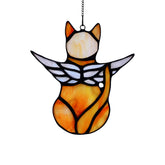 BOXCASA angel cat memorial suncatcher window glow evokes cherished memory