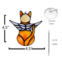 BOXCASA stained-glass cat material showcases vibrant color and durability
