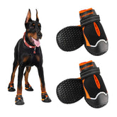 BoxxBerk waterproof dog shoes for large dogs protect paws during rain and muddy walks.