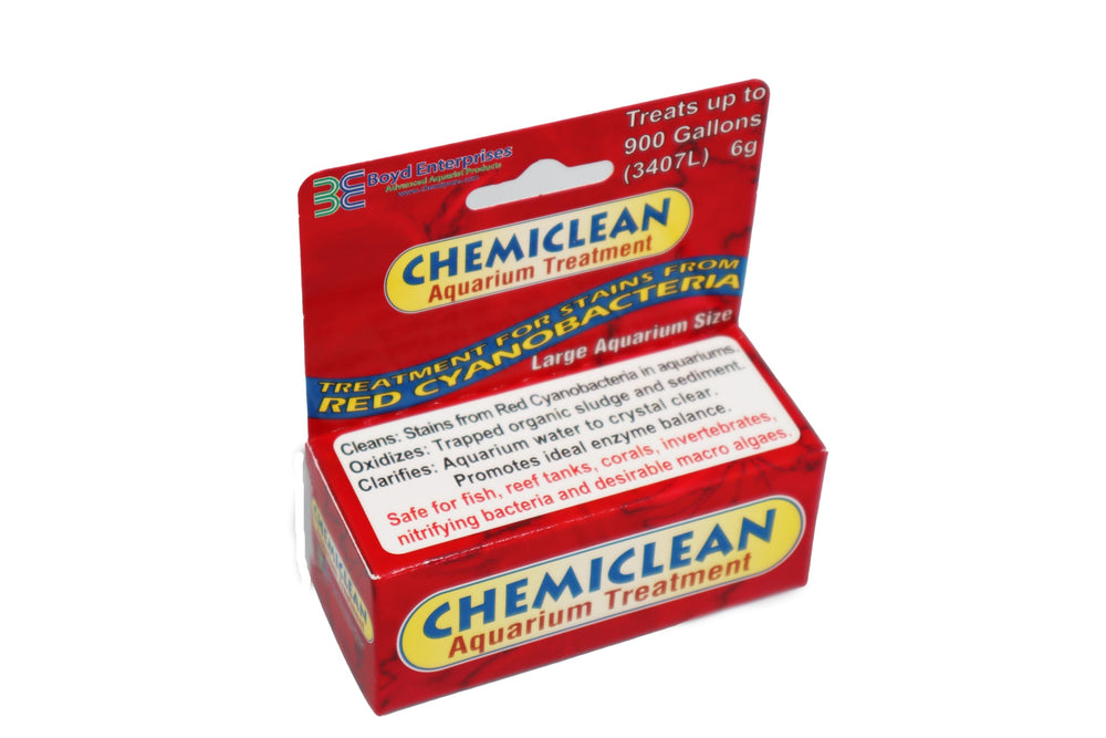 Boyd Chemi-Clean 6g bottle pour enables easy dosing for cyanobacteria control
