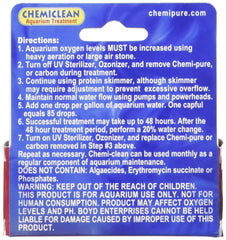 Healthy aquarium after Chemi-Clean use showing clearer water and reduced blooms
