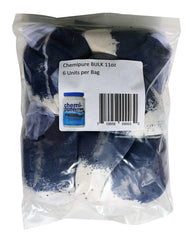 Boyd Chemi-Pure Blue 11oz bulk bottle enables ready-to-use filtration for clearer water.