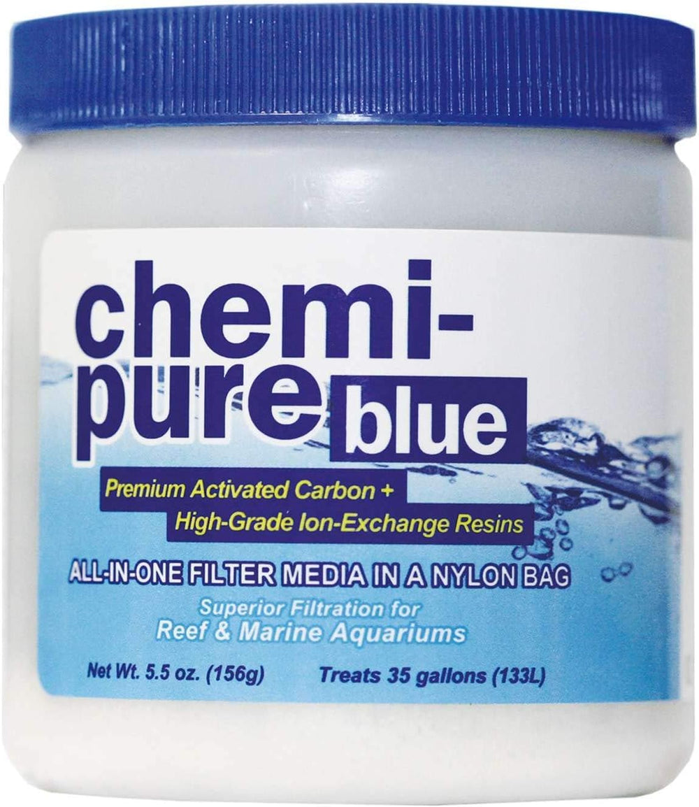 Boyd Chemi-Pure Blue 5.5oz bag visual—ready-to-use in filters for clearer aquarium water.