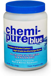 Boyd Chemi-Pure Blue 11 oz bottle label highlights premium filtration media for clearer water.