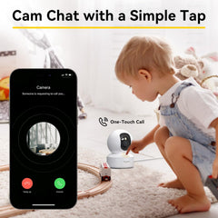 BoyKeep Indoor Camera 360 pan tilt provides full-room coverage and precise viewing.