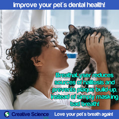 BREATHALYSER 3PACK bottle back label highlights safety for all pets and total 1500 mL