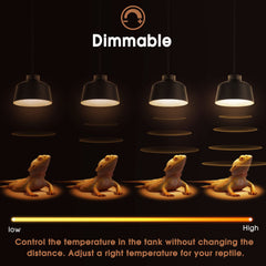 Briignite dimmable heat lamp lets you tailor warmth for pets.