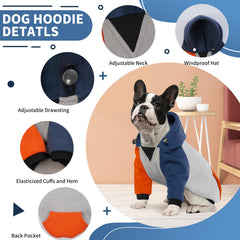 BRKURLEG dog hoodie neckline elastic for comfortable wear