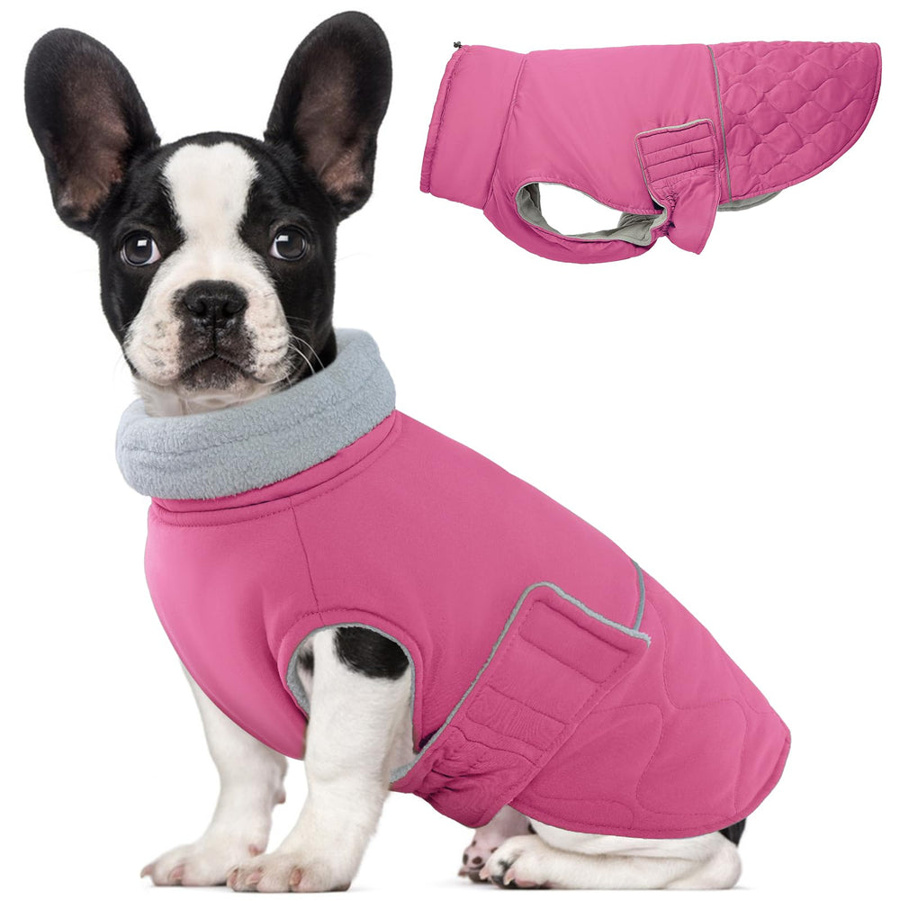 BRKURLEG dog winter jacket inner cotton warmth for cozy outdoor walks.