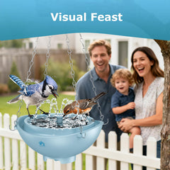 BROAIMX bird bath with three nozzle styles to attract birds